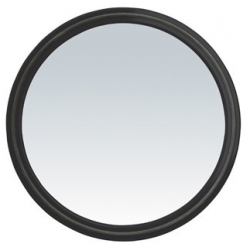 Miroir Rond Noir 22cm